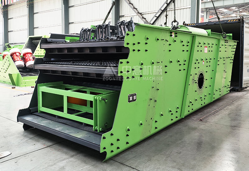 Three-layer vibrating screen