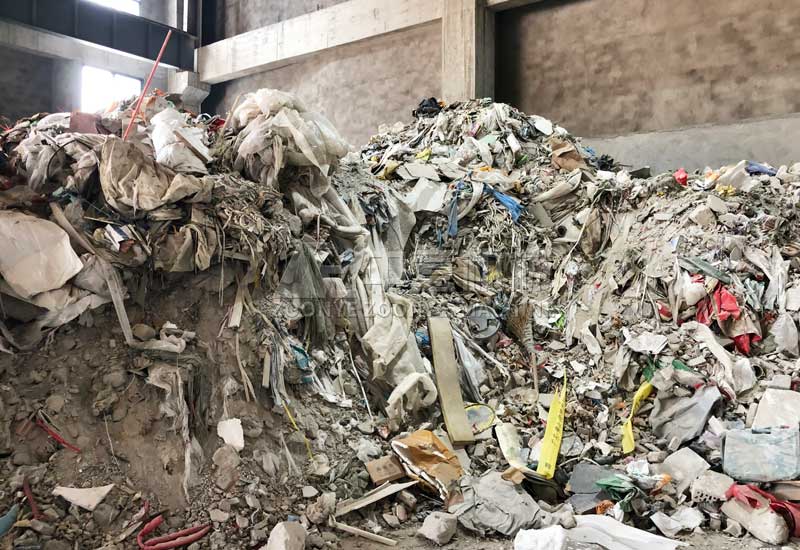 Decoration garbage waiting for treatment